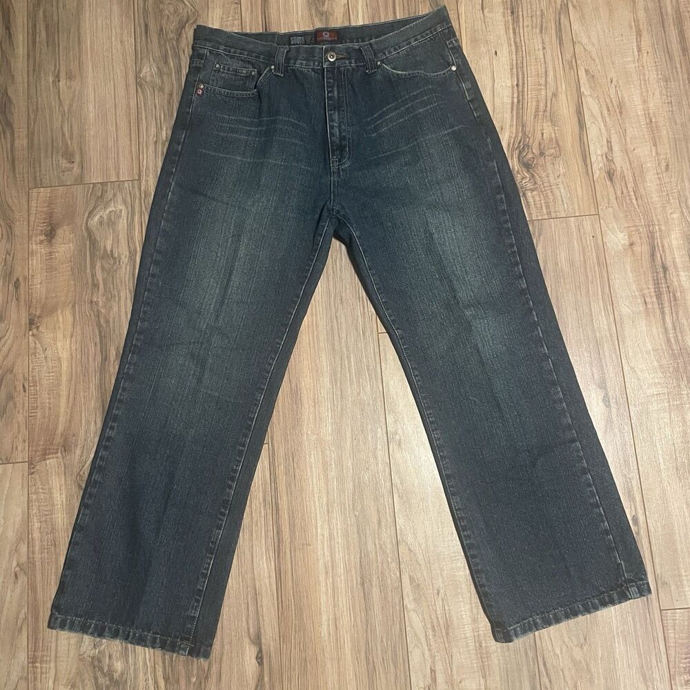 Vintage Southpole Mens 32x30 Blue Jeans Y2K Streetwear Skater Bootcut